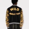 Kenzo Tiger’ Genderless Printed Varsity Jacket in Virgin Wool