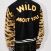 Kenzo Tiger’ Genderless Printed Varsity Jacket in Virgin Wool