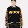 Kenzo Tiger’ Genderless Printed Varsity Jacket in Virgin Wool
