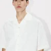 Kenzo Tiger’ Hawaiian Short Sleeve Shirt in Cotton Jacquard