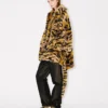 Kenzo Tiger’ Oversized Coat in Fake Fur