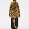 Kenzo Tiger’ Oversized Coat in Fake Fur