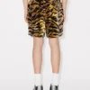 Kenzo Tiger’ Track Shorts in Velvet Jacquard