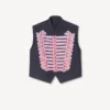 Kenzo Trompe L’œIl’ Vest in Wool and Cotton