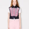 Kenzo Trompe L’œIl’ Vest in Wool and Cotton