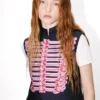 Kenzo Trompe L’œIl’ Vest in Wool and Cotton