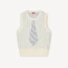 Kenzo Trompe L’œIl’ Vest in Wool Cotton