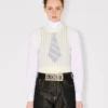Kenzo Trompe L’œIl’ Vest in Wool Cotton