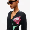 Kenzo Tulip’ Cardigan in Cotton Wool