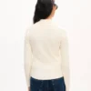 Kenzo Tulip’ Embroidered Cardigan in Spongy Cotton