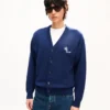 Kenzo Tulip’ Embroidered Cardigan Wool and Cotton