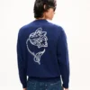 Kenzo Tulip’ Embroidered Cardigan Wool and Cotton