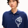 Kenzo Tulip’ Embroidered Polo Wool and Cotton