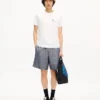 Kenzo Tulip’ Embroidered Slim T-Shirt in Cotton