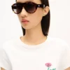 Kenzo Tulip’ Embroidered T-Shirt in Cotton