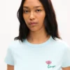 Kenzo Tulip’ Embroidered T-Shirt in Cotton