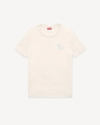 Kenzo Tulip’ Embroidered Top in Spongy Cotton