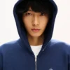 Kenzo Tulip’ Embroidered Zip up Hoodie in Cotton