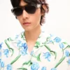 Kenzo Tulip’ Hawaiian Short Sleeve Shirt in Cotton