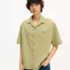 Kenzo Tulip’ Hawaiian Short Sleeve Shirt in Cotton Poplin