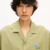 Kenzo Tulip’ Hawaiian Short Sleeve Shirt in Cotton Poplin