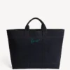 Kenzo Tulip’ Large Tote Bag in Denim-Like Twill