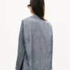 Kenzo Tulip’ Light Workwear Jacket in Washed Mixed Linen Denim