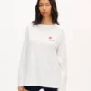 Kenzo Tulip’ Long Sleeves Relax T-Shirt in Cotton