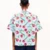 Kenzo Tulip’ Short Sleeve Shirt in Cotton Poplin