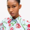 Kenzo Tulip’ Short Sleeve Shirt in Cotton Poplin