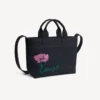 Kenzo Tulip’ Small Tote Bag in Denim-Like Twill