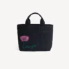 Kenzo Tulip’ Small Tote Bag in Denim-Like Twill