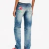 Kenzo Tulip’ Straight Pants in Japanese Denim