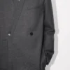 Kenzo Weave’ Adjusted Tailored Kimono Jacket in Wool Jacquard