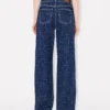 Kenzo Weave’ Ayame Wide Pants in Japanese Denim