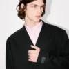 Kenzo Weave’ Kimono Tailored Jacket in Wool Jacquard