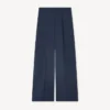 Kenzo Weave’ Wide Leg Pants in Wool Jacquard