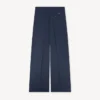 Kenzo Weave’ Wide Leg Pants in Wool Jacquard
