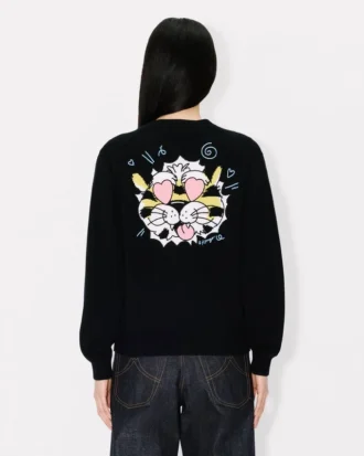 Kenzo Wild Tiger’ Cardigan in Wool Cotton