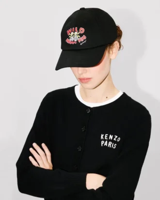 Kenzo Wild Tiger’ Embroidered Cap in Cotton
