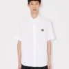 Kenzo Wild Tiger’ Short Sleeve Shirt in Cotton Poplin