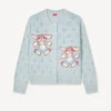 Kenzo Winter Holidays’ Embroidered Cardigan in Wool