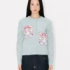 Kenzo Winter Holidays’ Embroidered Cardigan in Wool