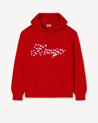 Kenzo Winter Holidays’ Embroidered Hoodie in Cotton and Wool