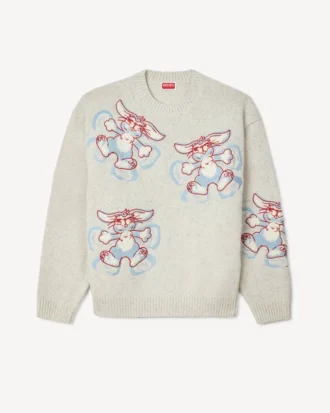 Kenzo Winter Holidays’ Embroidered Jumper in Wool
