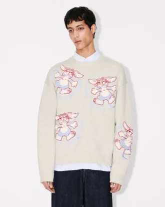 Kenzo Winter Holidays’ Embroidered Jumper in Wool