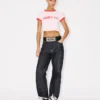 Kenzo Words’ Cropped T-Shirt in Cotton