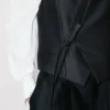Kimono Vest in Virgin Wool and Silk