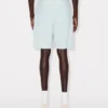 Lace Straight Short in Stone Bleach Chambray