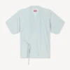 Loose Kimono Shirt in Stone Bleach Chambray